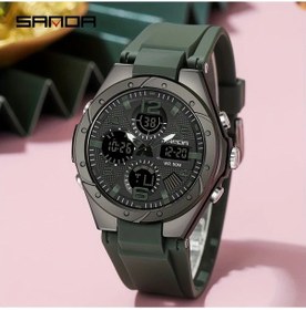 Resim Gaojunshop01 Çift Tarzı Siyah Yeşil Sanda Spor Elektronik Saati Gece Işığı Çift Ekran Hediye Diğer 