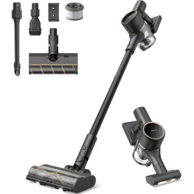 Resim Dreame R10 Pro Dikey Süpürge, 65 Dakika Uzun Çalışma Süreli Dikey Süpürge, Hafif ve Anti-Tangle özellikli, Sert Zemin, Halı ve Evcil Hayvan Tüyleri için 150 AW Güçlü Emişli El Süpürgesi 