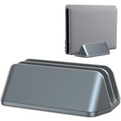 Resim Cbtx Ls-02 Dikey Dizüstü Bilgisayar Sehpası Dizüstü Bilgisayarlar/tabletler İçin Çift Dik Masaüstü Standı Tutucu Şarj Braketi - Gri 