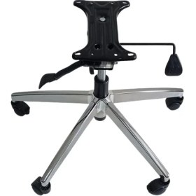 Resim Kamusal Market Oyun Koltuğu Yıldız Ayağı Çift Kol Mekanizma Çap 70 Siyah Pistonlu 150 kg 