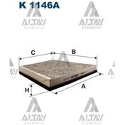 Resim Polen Filtresi W211 / W219 E Seri 03-09 Karbonlu A2118300018 