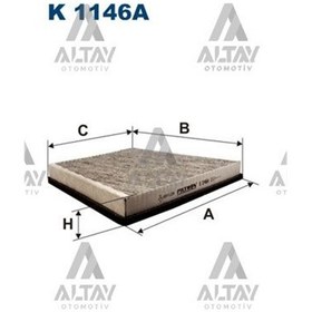 Resim Polen Filtresi W211 / W219 E Seri 03-09 Karbonlu A2118300018 