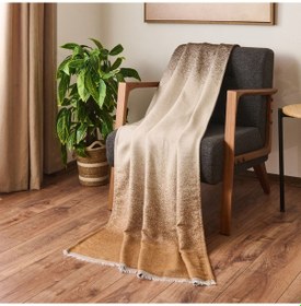 Resim Soft Rocco Koltuk Örtüsü - Bej - 140x190 Cm Çok Renkli 