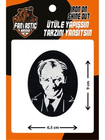 Resim FANTASTIC ARMA Ütü Ile Yapışan Dokuma Arma Atatürk, Atatürk Portre Modeli 