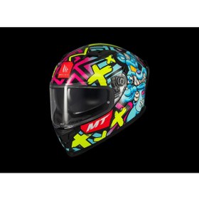 Resim MT Helmets KASK MT BRAKER SV CRAZY TEDDY B7 PARLAK 