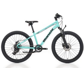 Resim BIANCHI XR24 24 JANT ÇOCUK BİSİKLETİ 8V MD 330H MAVİ-YEŞİL 
