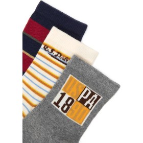 Resim U.s. Polo Assn. Erkek Çocuk Gri Melanj Çorap (Soket) 50318047-VR086 
