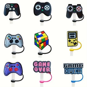 Resim 3/6/9 adet Oyun Kumandası Tasarımı Silikon Pipet Kapakları - 7-8mm Pipetler için Yeniden Kullanılabilir Toz Geçirmez İçme Pipeti Kapakları, Gıda Güvenli & Canlı Oyun Temalı Dekor Partiler, Etkinlikler, Ev Kullanımı, Etkinlik Aksesuarları, Oyuncu Aksesuarları, Dayanıklı Kapaklar, Pipet Koruyucular, Etkinlik Organizatörleri, Parti Malzemeleri, Eğlenceli Aksesuarlar, Yüksek Kaliteli Kapaklar, Pipet Toppers, Parti Ev Sahipleri 