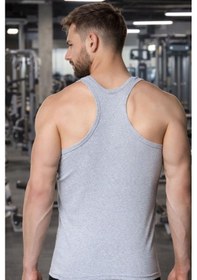 Resim Single Sword Erkek Sporcu Atleti Nefes Alan Hızlı Kuruyan Fitness Koşu Atleti L-gri Çok Renkli 