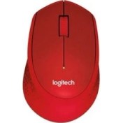 Resim Logıtech M330 Sessiz Kablosuz USB Optik Mouse Kırmızı 910-004911 