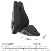 Resim Wondernest Sr-21 Araba Bel Yastığı Kafalık Koltuk Hafızalı Köpük Aksesuarı, Sıradan Bel Desteği 