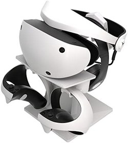 Resim Digicharge VR Headset Standı PS VR 2 PSVR2 Sony Playstation VR2/ Meta Quest 2 / Quest 1 / Rift S/Valve Index/HP Reverb G2 / PICO 4 / VR Display Mount Station için Kulaklık ve Dokunmatik Kumanda için 
