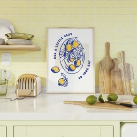 Resim Limon Meyve - Gıda - 15x21 cm 