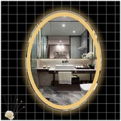 Resim GLOBAL LED MIRROR 73x93 Cm Kumlamalı Elips Ledli Ayna Banyo Aynası Dekoratif Ayna Boy Ayna Salon Duvar Ayna 