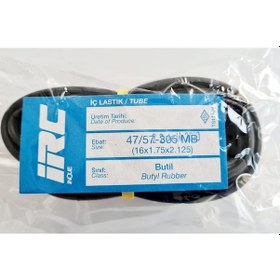 Resim Anlaş IRC Bisiklet 16x1.75 16x1.95 16x2.125 İç Lastik Siyah 