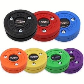 Resim Buz Altında Çift Katmanlı Hoki Eğitim Topu - Dayanıklı ABS, Kırmızı ve Siyah - Kontrol ve Vuruş Doğruluğunu Geliştirir - Genç Spor Gelişimi İçin İdeal - Sahada Hoki Eğitim İçin Mükemmel 