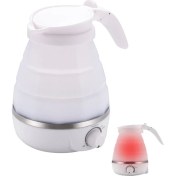 Resim Okgoods Seyahat Katlanabilir Elektrikli Su Isıtıcısı Hızlı Su Kaynar Gıda Sınıfı Silikon Küçük Katlanabilir 110V-240V (Yurt Dışından) 