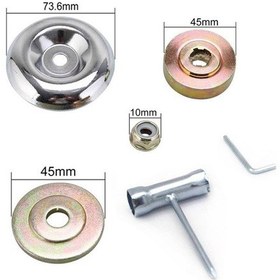 Resim Hombey 9 İnç Çelik Tel Çim Kesici, 6 Bıçaklı, Çimlendirme Aleti, Çalı Kaldırma, Pas Temizleme, Evrensel Uyumlu, Hafif Tasarım 250g 