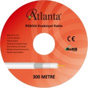 Resim Atlanta RG6/U4 64 Tel CCS Anten Kablosu (300 Metre) 