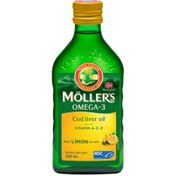 Resim Möllers Omega-3 Cod Liver Oil Limon Aromalı 250 ml 