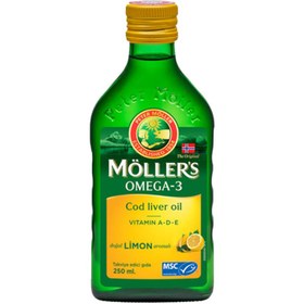 Resim Möllers Omega-3 Cod Liver Oil Limon Aromalı 250 ml 