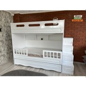 Resim Trend Yarı MDF Membran Kaplama 3'lü Yavrulu Ranza - 1 