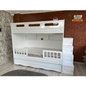 Resim Trend Yarı MDF Membran Kaplama 3'lü Yavrulu Ranza - 1 