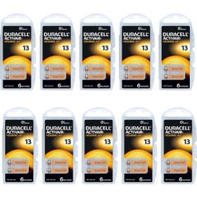 Resim Duracell 13 Numara Işitme Cihazı Pili 10 x 6'lı 
