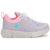 Resim Kiko Kids Cırtlı Fileli Kız/erkek Çocuk Spor Ayakkabı 3013 Buz - Gri 