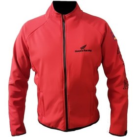 Resim Honda Softshell Ceket Mont Rüzgar Ve Su Geçirmez Kırmızı 