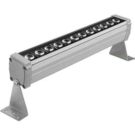 Resim 35 Cm Wallwasher Led Bina Dış Duvar Aydınlatma Beyaz Işık Gri 