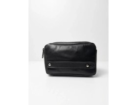 Resim Galande Hakiki Deri Unisex El Çantası - El Yapımı Clutch Portföy Çanta - Premium Seri (Dopp Kit ) 