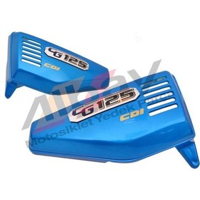 Resim Cg 125 Akü Kapak Takım Mavi 