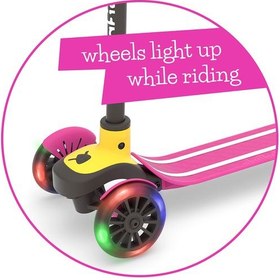 Resim Scotti Glow - 3 Tekerlekli Işıklı Scooter (2 Renk Seçeneği) - Kırmızı 