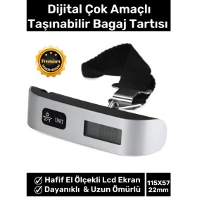 Resim Uni-T Seyahat Bavul Ağırlık Tartı Dijital LCD Ekran Çok Amaçlı Taşınabilir Bagaj Tartısı Max 50 kg 
