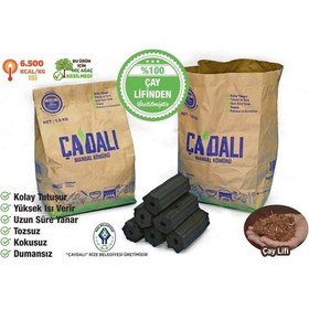 Resim Çaydalı Mangal Kömürü Çaydalı Sıkma Mangal Kömürü 1,5 Kg Siyah 