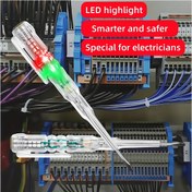 Resim LED Highlight Akıllı Elektrikçi Voltaj Test Cihazı - Yüksek Görünürlüklü Çift Modlu Kalem, Trafik Lambası Göstergeleri, Şarj Edilemeyen Pil, 0.1 Hassasiyet, Dayanıklı Yapı, Profesyonel Elektrikçiler İçin İdeal, Elektrik Güvenliği Ekipmanı | LED Highlight Kalem | Dayanıklı Yapı, Elektrik Güvenliği Ekipmanı 