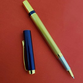 Resim Kutulu Lacivert Gold Tasarım Roller Kalem 