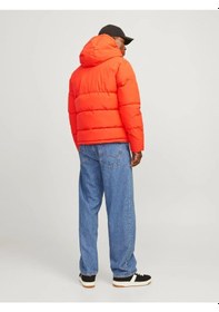 Resim Jack & Jones Jjworld Puffer Jacket Erkek Mont-29107-turuncu Turuncu 