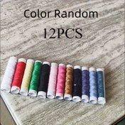 Resim 12 adet Canlı Polyester Dikiş İpi Seti - Dayanıklı ve Yumuşak, El Sanatları ve Dikiş Projeleri için Çeşitli Renkler, Başlangıç ​​seviyesinden Gelişmişlere Mükemmel, Dikiş Malzemeleri Aksesuarları 