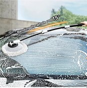 Resim Evrensel Araba Yıkama Fırçası Araba Temizleme Fırçası Teleskopik Uzun Saplı 2pcs 