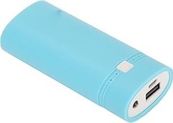 Resim Airshi 2x18650 DIY Power Bank Box, Taşınabilir 18650 Güç Bankası USB Evrensel Moda ABS Güvenilir MP3 Hafif (BLUE) 