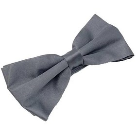 Resim Brianze Füme Gri Düz Renk Saten Papyon Füme 