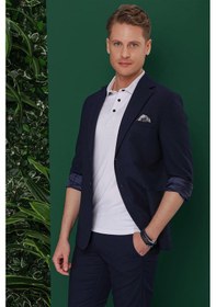 Resim Efor C 639 Slim Fit Lacivert Spor Ceket Lacivert 
