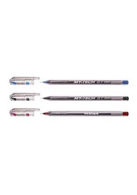 Resim Tükenmez Kalem Mavi Siyah 3 Renkli Paket Kırmızı 0.7 MM Pensan My- 