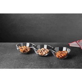 Resim 2 Adet Paşabahçe Crystallin El Yapımı 3'lü Çerezlik 