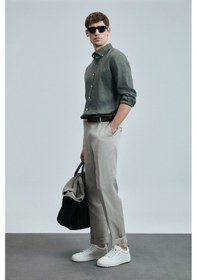 Resim Lufian Erkek Gömlek 111010630 Yeşil Yeşil 