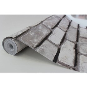 Resim 3 Boyutlu Taş Desenli Duvar Kağıdı (448509143) 