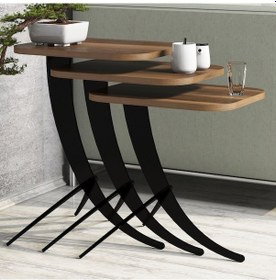 Resim Variant Pion Metal Ayaklı 3Lü Zigon Sehpa (322107055) 