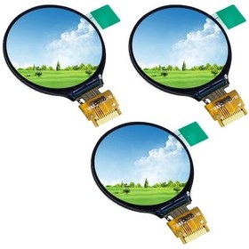 Resim Tongdashop 3pcs 1.28" Yuvarlak Tft Lcd Ekran Modülü 240x240 Hd Gc9a01 Spı Arduino 